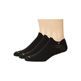 Eurosock Pro Golf No Show Tab Sensory Compression 3-Pack Black LG (US Men's Shoe 9-11, Women's Shoe 10-12)