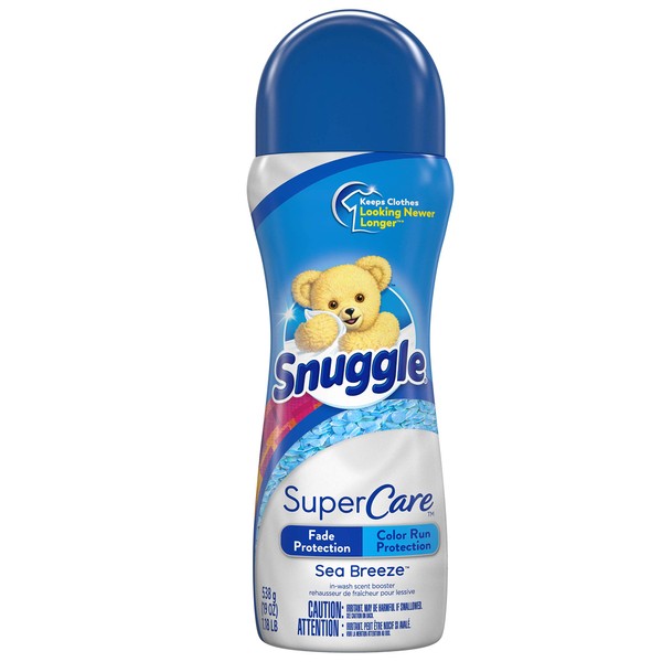 Snuggle Snuggle - Incremento de aroma para lavar Supercare, brisa marina, 19 onzas, 19 onzas