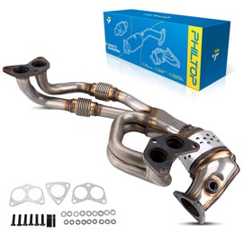 PHILTOP Catalytic Converter Kit Compatible with Subaru Saab 2006-2012 Outback/Legacy 2.5L, 2006-2010 Forester 2.5L, 2006-2011 Impreza 2.5L, 2006 9-2X 2.5L Replace# 16564, 642803, 40859 (EPA Compliant)