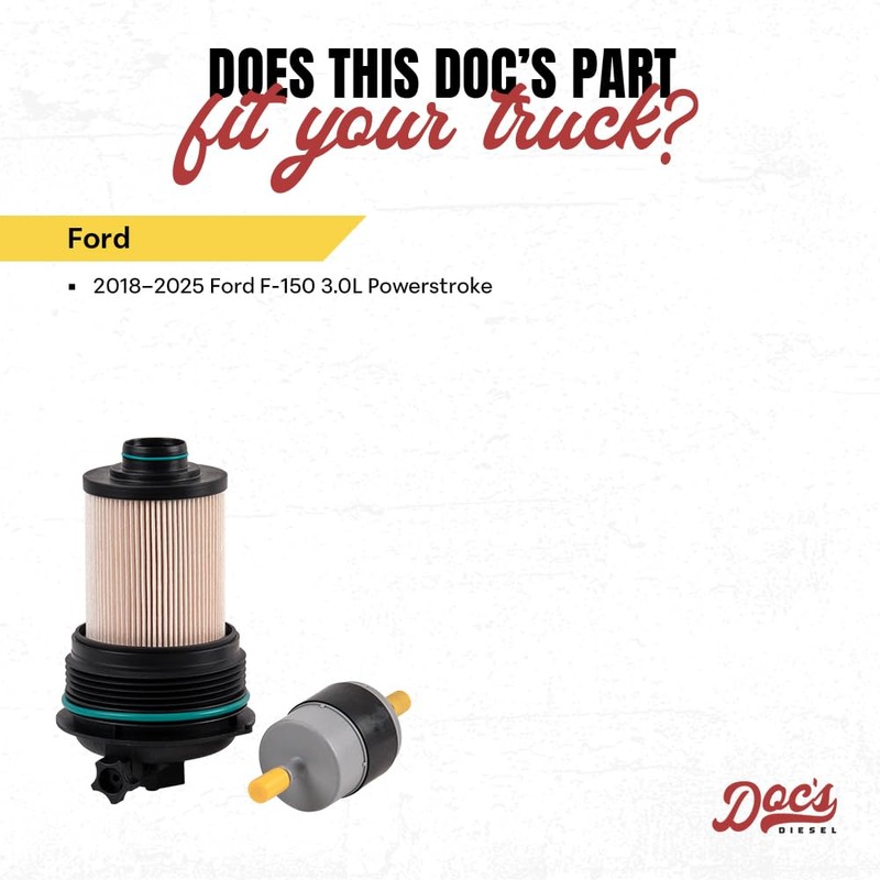 Doc's Diesel Fuel Filter DFD4627 | Compatible with Ford F-150