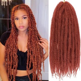 Leeven 8 Packs Marley Hair Crochet Braids,24 Inch Afro Kinky Marley Braiding Hair, Long Springy Afro Twist Hair Extensions (350#,8 Packs)