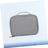 KICHOUSE Travel Electronics Organizer Bag Durable Single Layer Grey Case