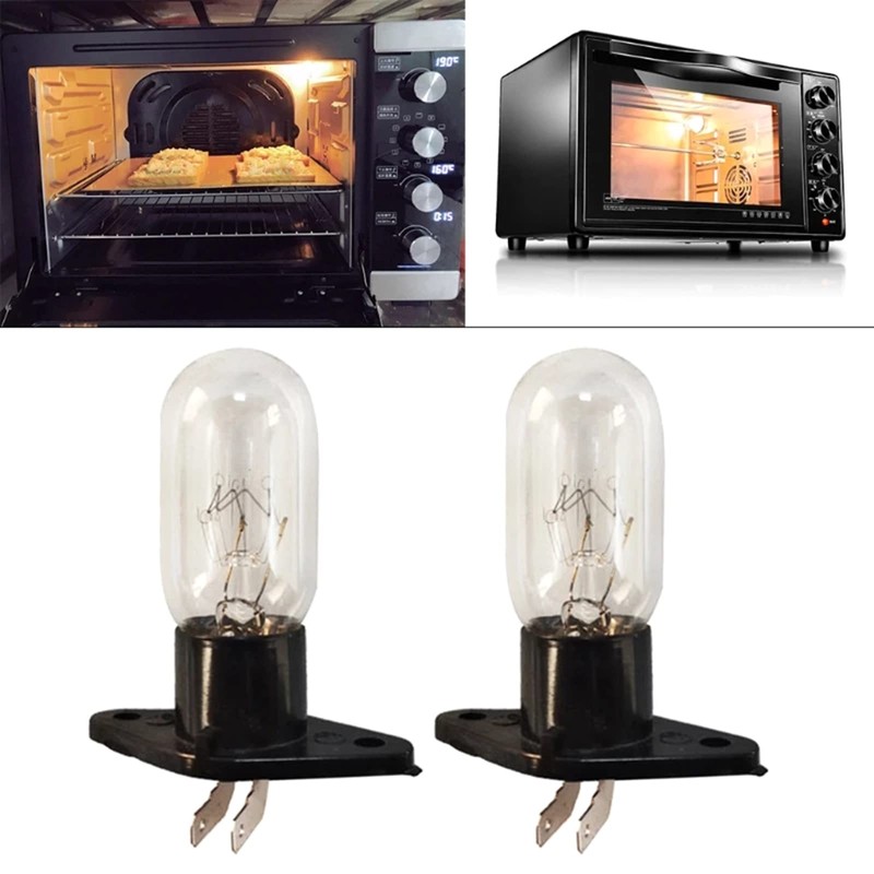 BELOWSYALER Microwave Bulb,230V 20W Microwave Light Lamp Bulb & Holder,