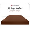 Sesto Senso Fitted Sheet 90 x 200 cm Brown for