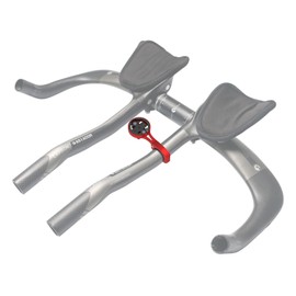 Aero Bars Mount - Garmin Bike Computer Mount for Garmin Edge, Compatible with Bike GPS Computer,Wahoo,Bryton,Cateye,GoPro Full Range and Flashlight (Red)