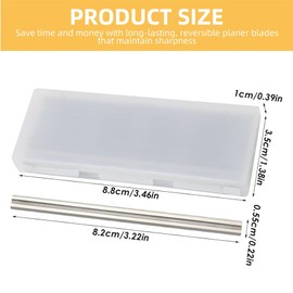 3-1/4" 82mm TCT Carbide Planer Blades (10-Pack+2 Replacement Belts) - Tungsten Carbide Replacement Hand Planer Knives for MAKITA, Bosch, DeWalt, Black & Decker, Ryobi, Craftsman, Porter-Cable, Skil