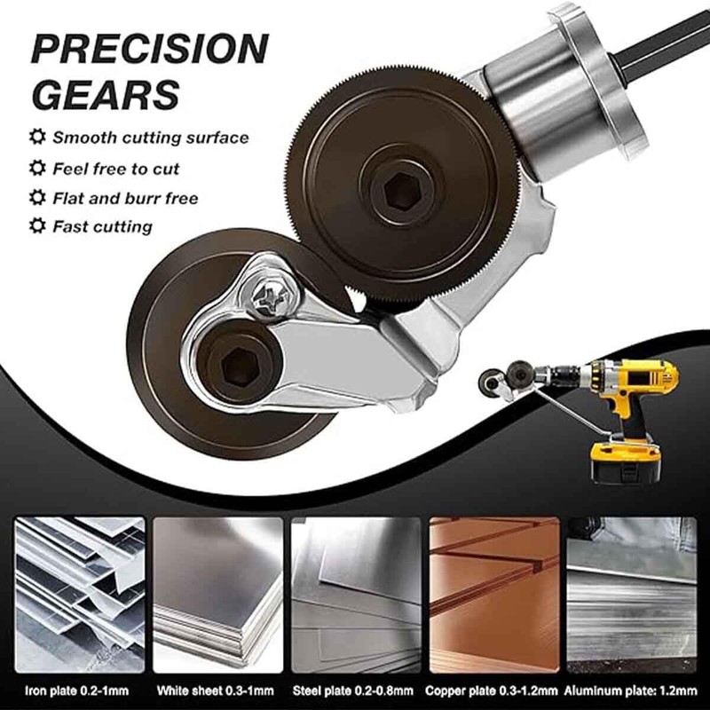 Portable Electric Drill Cutting Tool-Precision Sheet Metal Punching and Shearing