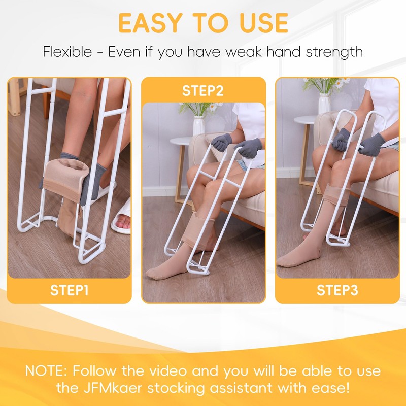 Upgraded Extra-Large Compression Sock Aid Device - Sock Aids for