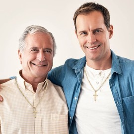 Cross Necklace for Son Gifts, Gold Cross Necklace Jewelry Son Gifts Necklaces Fathers Day Birthday Graduation Gifts for Him Men Son Christmas Gifts for Son Baptism Gifts for Son