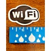 WiFi Sticker Decal Vinyl Wi-Fi Free Internet Black White 2"