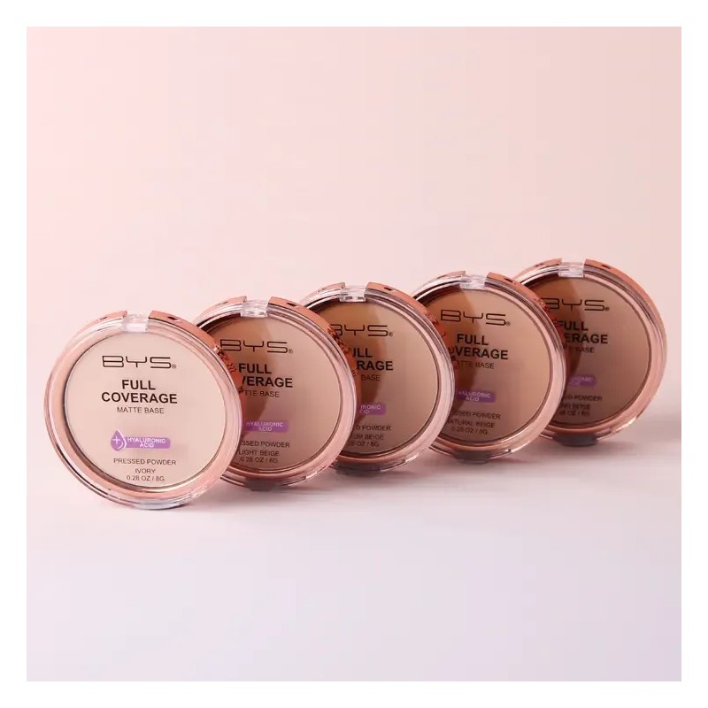Polvo Compacto De Alta Cobertura Light Beige Bys