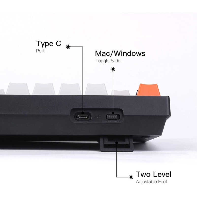 Keychron C1 87 Keys Wired Mechanical Keyboard for Mac Windows,