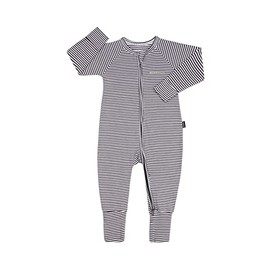 Bonds Baby Zippy - Cotton Blend Zip Wondersuit, Steel Stripe, 0000 (Newborn)