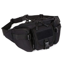 Xieben Outdoors Fanny Waist Bag for Men Women Travel Hiking Running Hip Bum Belt Slim Pack Purse Wallet Cell Phone Pouch Black