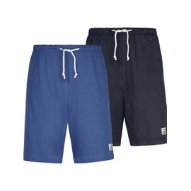 Jan Vanderstorm Charle Men's Sleep Shorts (Pack of 2), blue, 3 XL