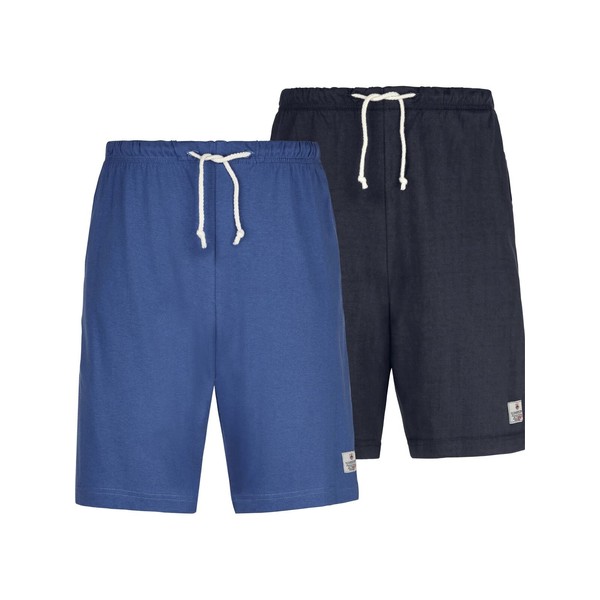 Jan Vanderstorm Charle Men's Sleep Shorts (Pack of 2), blue,