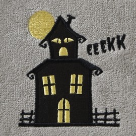 SKL Home by Saturday Knight Ltd. Eekk House Hand Towel (2-Pack), Gray