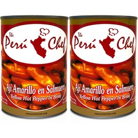 Aji Amarillo entero en Salmuera lata 20oz 2 PACK
