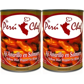 Aji Amarillo entero en Salmuera lata 20oz 2 PACK