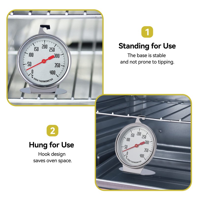 Electric Stove Thermometer Oven Thermometer for Gas Stove Stainless Steel