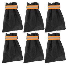 6pcs Winter Faucet Cover Freeze Protection Thickened Cotton Outdoor Spigot Cover Socks with Reflective Strips for Home 15 X 21cm/6.2 X 7.8inch