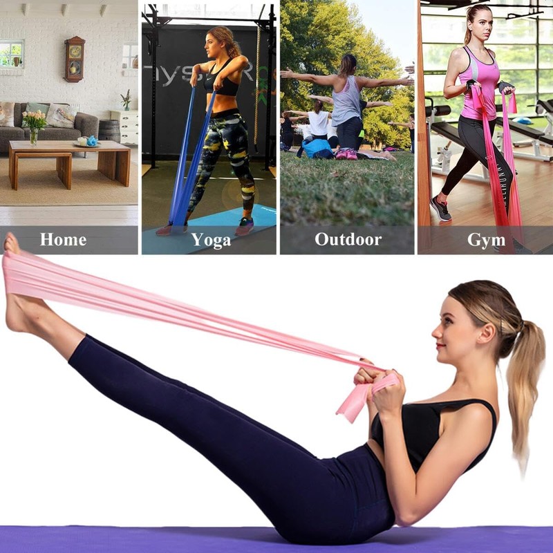 Resistance Bands for Exercise, 2Pcs Elastic Exercise Bands, Strength Training