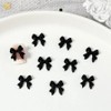 [SS62] Gel Ribbon Parts Black White Nail Material 10 Pieces Black SHORT / [에스에스62]젤 리본 파츠 블랙 화이트 네일재료 10개입 블랙SHORT