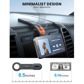 eSamcore for MagSafe Car Mount Detachable, Bendable Aluminum Arm Magnetic Phone Holder for Car【20 Strong Magnets】 Cell Phone Mount for Car Dash Fit iPhone 16 15 14 13 Pro Max Mini Mag Safe Accessories