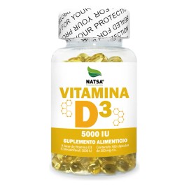 Vitamina D3 5000 UI 300 caps, Refuerza sistema Inmune, Calcio para Huesos y Dientes, Funcionamiento Muscular, Calidad Premium