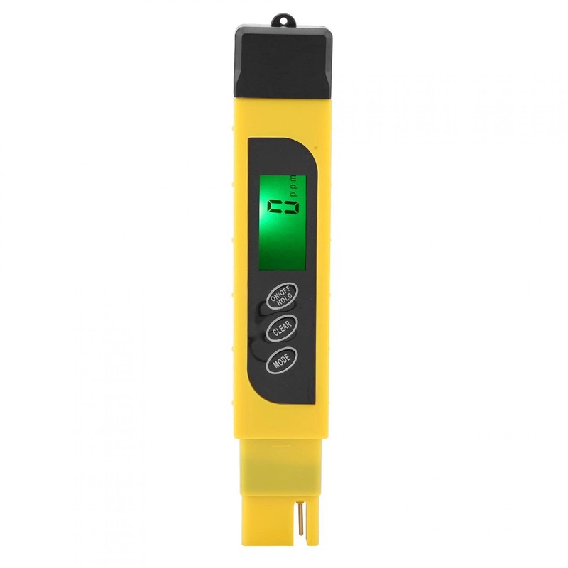 Water Testing Tool, Water Quality 0-4999PPM 3 in 1 TDS