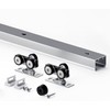 EaseLife 4.6FT/55in Sliding Pocket Door Hardware Kit,Commercial Grade,Aluminum Box Rail