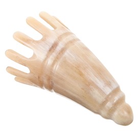 MERRYHAPY Natural Ox Horn Scalp Massage Comb Wide Tooth Hair Washing Shampoo Brush Relaxing Scalp Massager for Daily Use and Dandruff Reduction