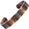 Pure Copper Magnetic Bracelet Men Women Copper Bangle 6 Magnets