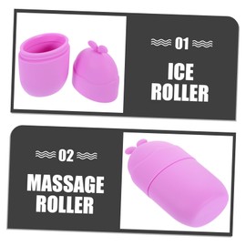 NOLITOY Ice Cube Tray Face Roller Face Ice Roller Ice Mold for Face Facial Neck Ice Mold Face Massage Rollers Skin Calming Roller Skin Ice Roller Roller Cute Face