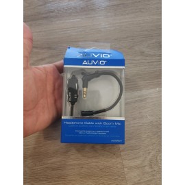 Universal Auvio Headphone Cable with Boom Mic, Premium , Versatile NEW———0