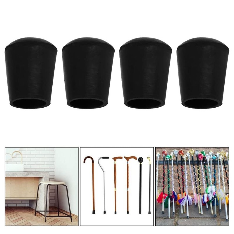 8 PCS Rubber Chair Floor Protector Ferrule Cap End Tips
