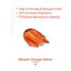 Art Whale Gouache Metallic Orange Yellow Refills (50ml/1.7oz)|Intense Pigments, Easy