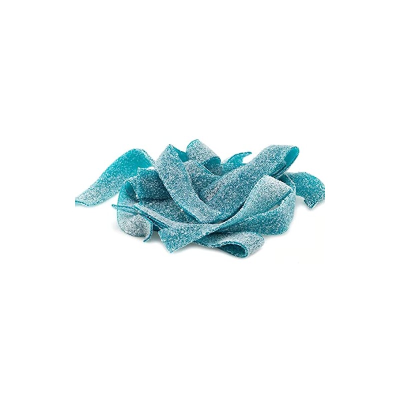 SweetGlob Sour Gummy Belts Candy (2 Pound, Sour Blue Raspberry)