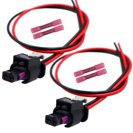 LIZAPUS 2pcs 2-Pin Side Marker Light Connector Compatible with Dodge Durango 2021-2023 4F0973702 Harness Pigtail Plug Wiring