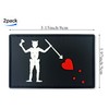 Pirate Blackbeard Flag Patch Pirate Edward Teach Tactical PVC Patches