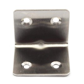 20 Pcs 304 Stainless Steel L Shape Corner Bracket for Wooden Shelving 38x30x30mm