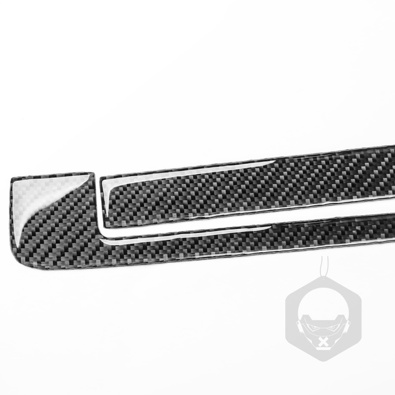 Carbon Fiber Tailgate Exterior Door Handle Trim Cover, Rear Trunk
