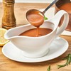 Dinnerlit Gravy Boat with Saucer - 16oz Fine Porcelain Sauce