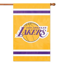 Los Angeles Lakers Applique Banner Flag