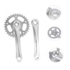 Abaodam 1Set Single Speeds Hollow Crankset Replacement for Mountain Bike