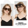 Myiaur Fit Over Glasses Sunglasses for Women, Trendy Oversized Polarized