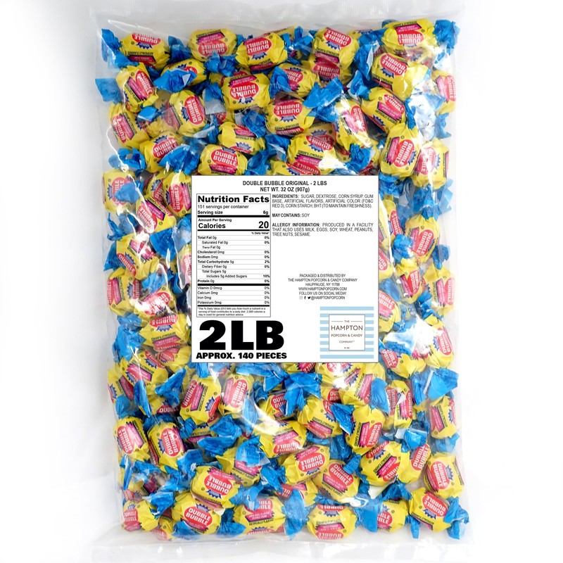 Double Bubble Original Flavored Chewing Gum - 1 Pound Bulk