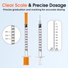 Medhome 0.5ml 31G 5/16inch Syringe, Individually Wrapped, Pack of 100