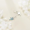 YAFEINI Hummingbird Earrings 925 Sterling Silver Turquoise Drop Dangle Earrings