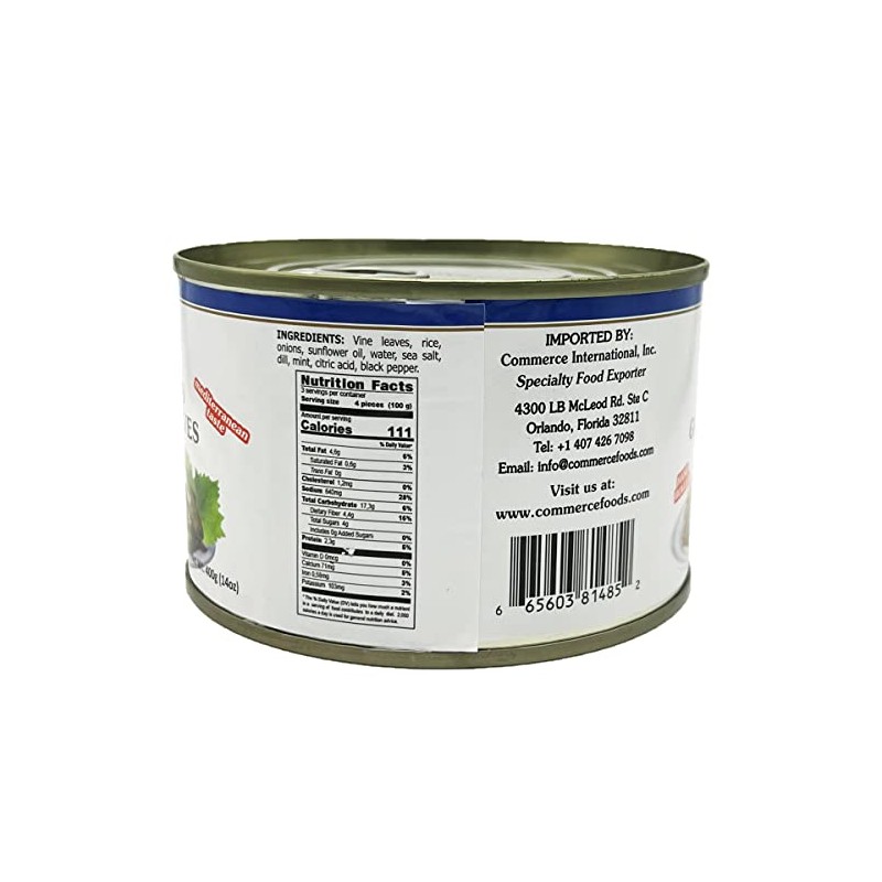 Eastern Feast - Stuffed Grape Leaves, 14 oz / 400g,